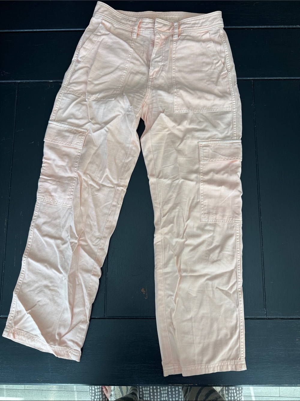 American Eagle Outfitters Pale Pink Cargo Pants